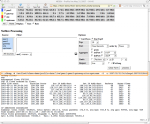 Nfsen - command line output