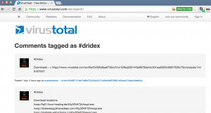 VirusTotal Dridex