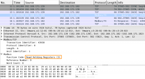 Read holding registers