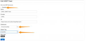 MISP-Feed Edit