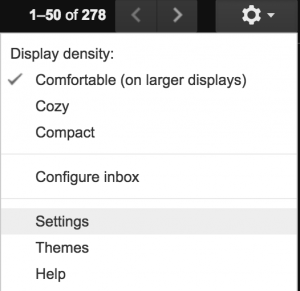 Gmail-settings